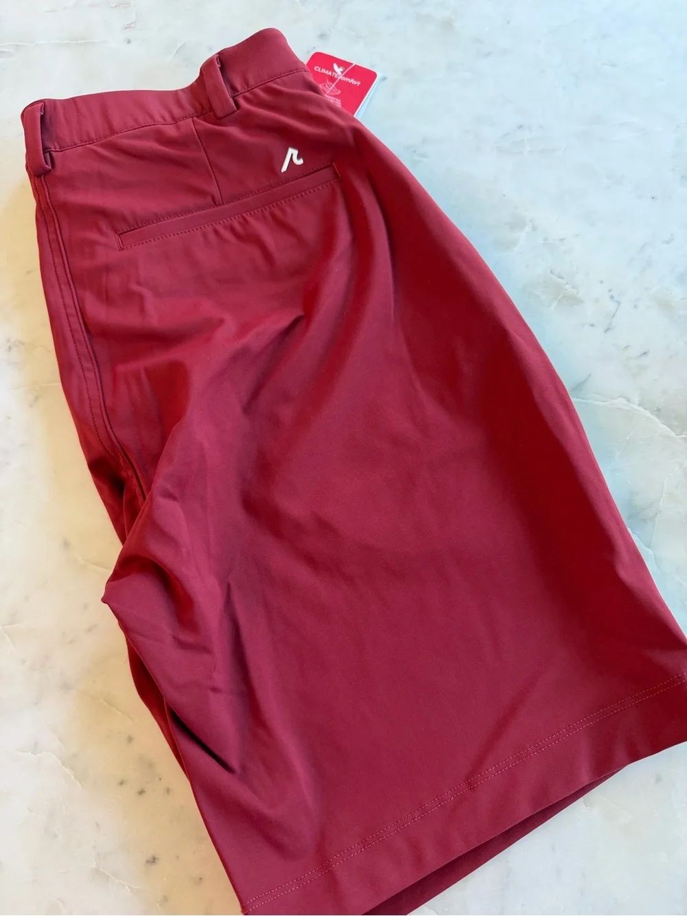 Redvanly Varick Performance Shorts – Maroon – NWT – Size Small